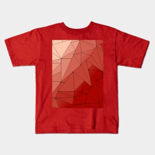 Valentine colors triangle mosaic Kids T-Shirt